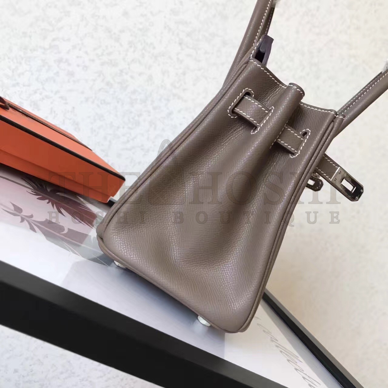 H**me5 Taupe Birkin 25cm Epsom Handmade Bag Master Quality