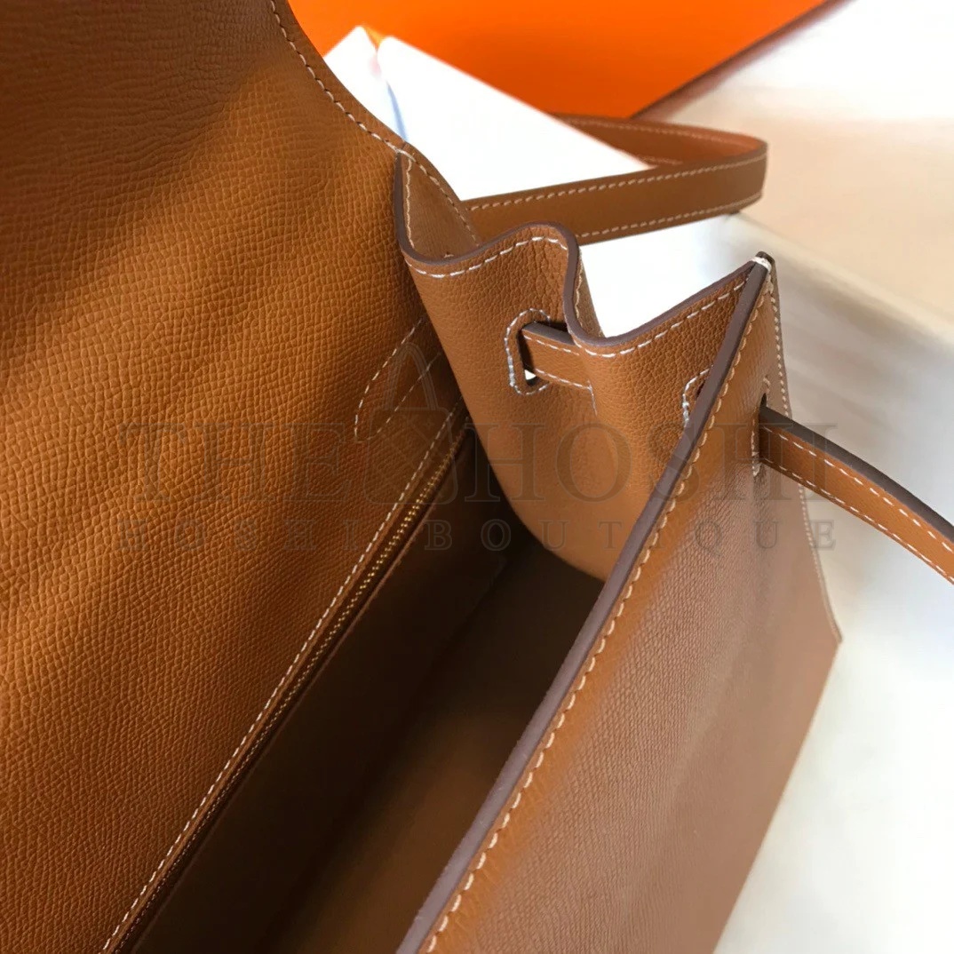 H**me5 Kelly 32cm Sellier Bag in Gold Epsom Calfskin GHW Master Quality