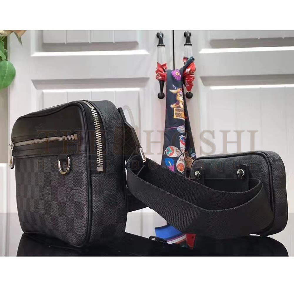 L0vis Vvtt0n LV Men Scott Messenger Damier Graphite N50018 Shoulder Bag Master Quality