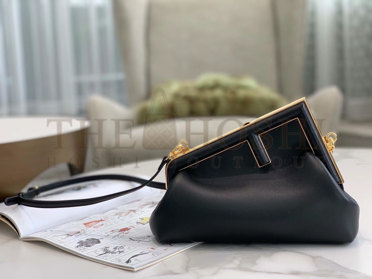 F**di First Small Bag In Black Nappa Leather Master Quality