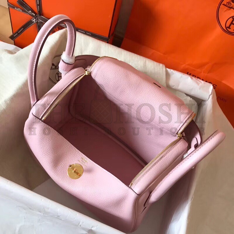 H**me5 Rose Dragee Lindy 30cm Clemence Handmade Bag Master Quality