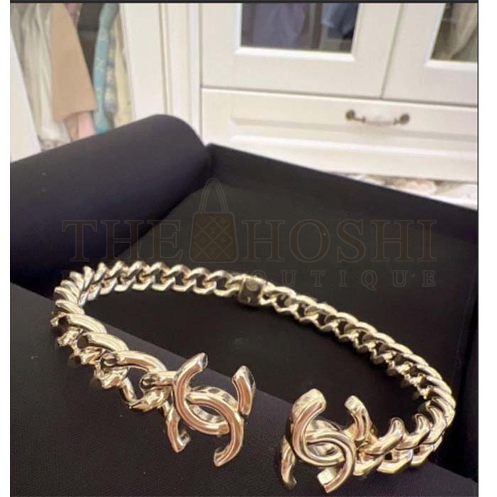 Ch**el Women CC Bracelet Metal Gold Ruthenium Master Quality