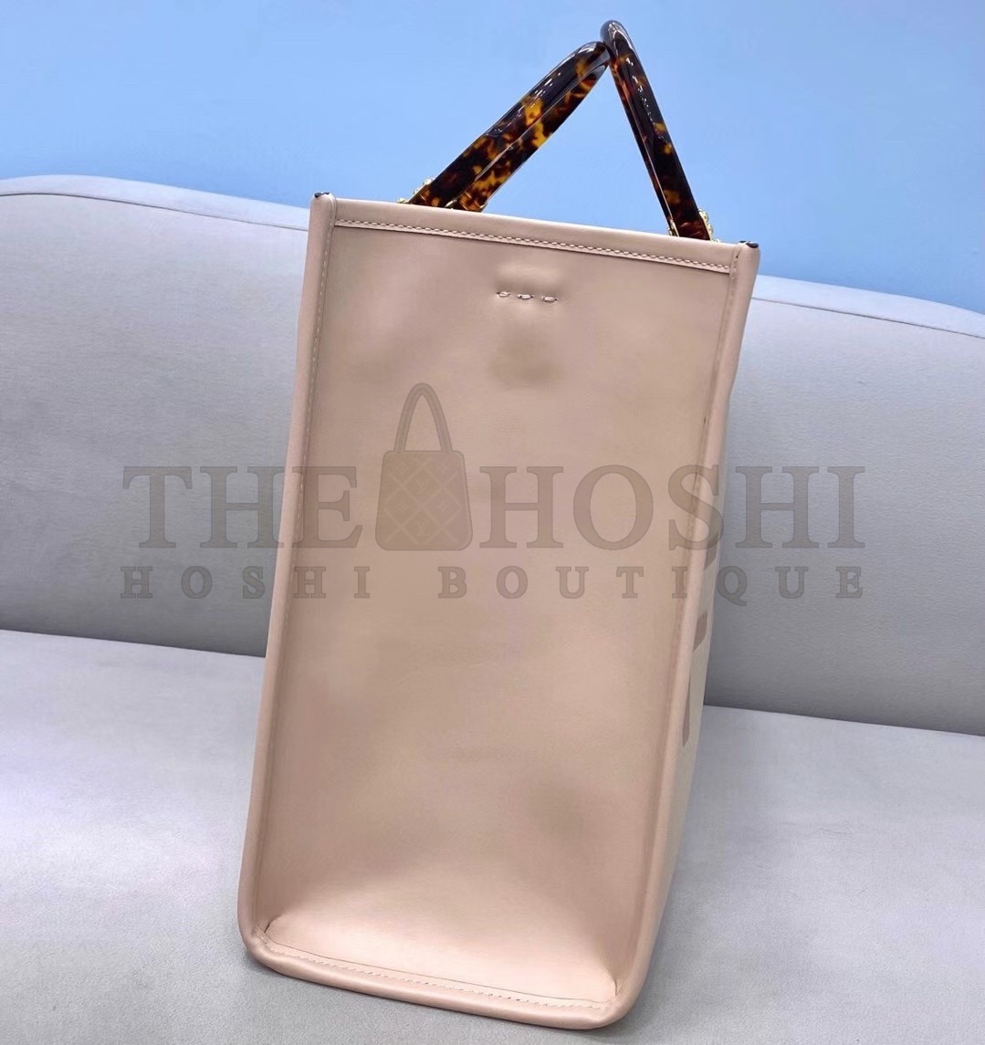 F**di Sunshine Medium Tote Bag In Beige Calfskin Master Quality