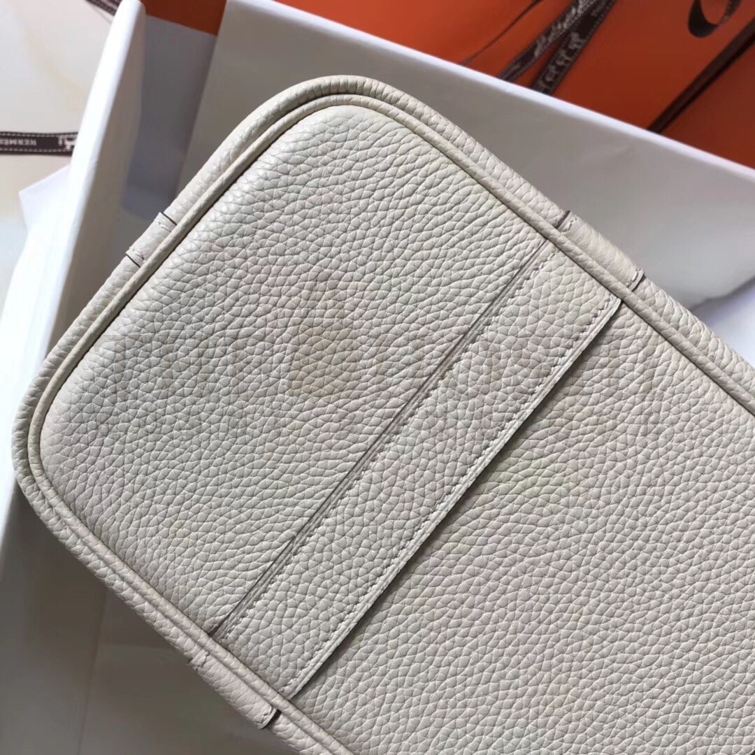 H**me5 White Clemence Garden Party 30cm Handmade Bag Master Quality