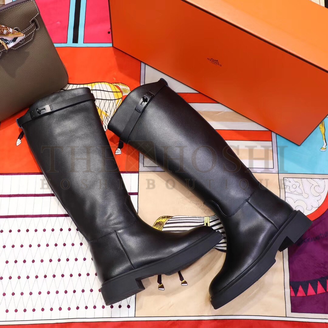 H**me5 Variation Boots In Black Calfskin Master Quality