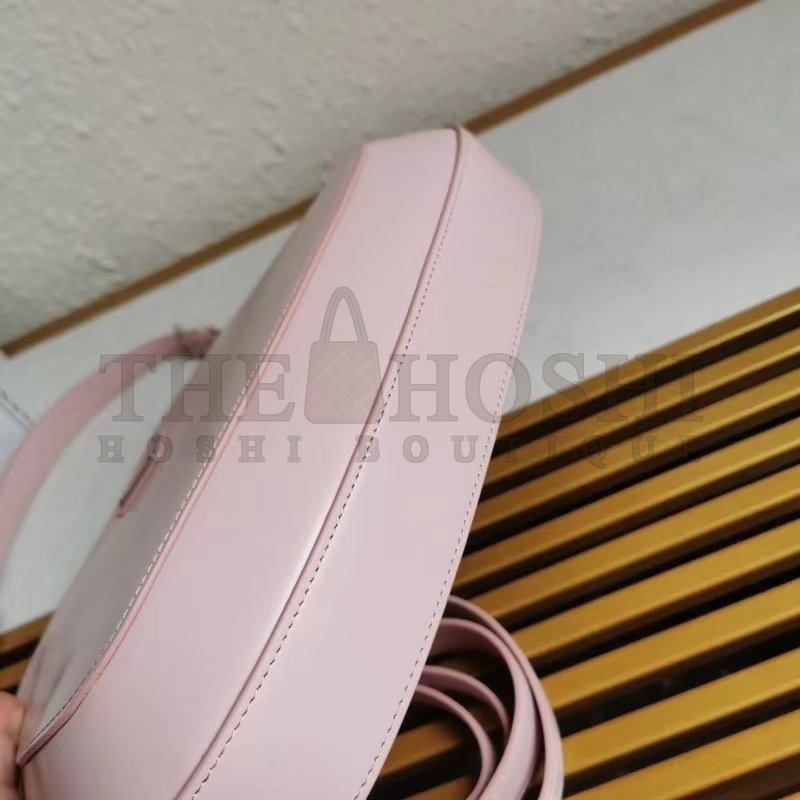 Pra*a Cleo Shoulder Large Bag In Pink Brushed Leather Master Quality