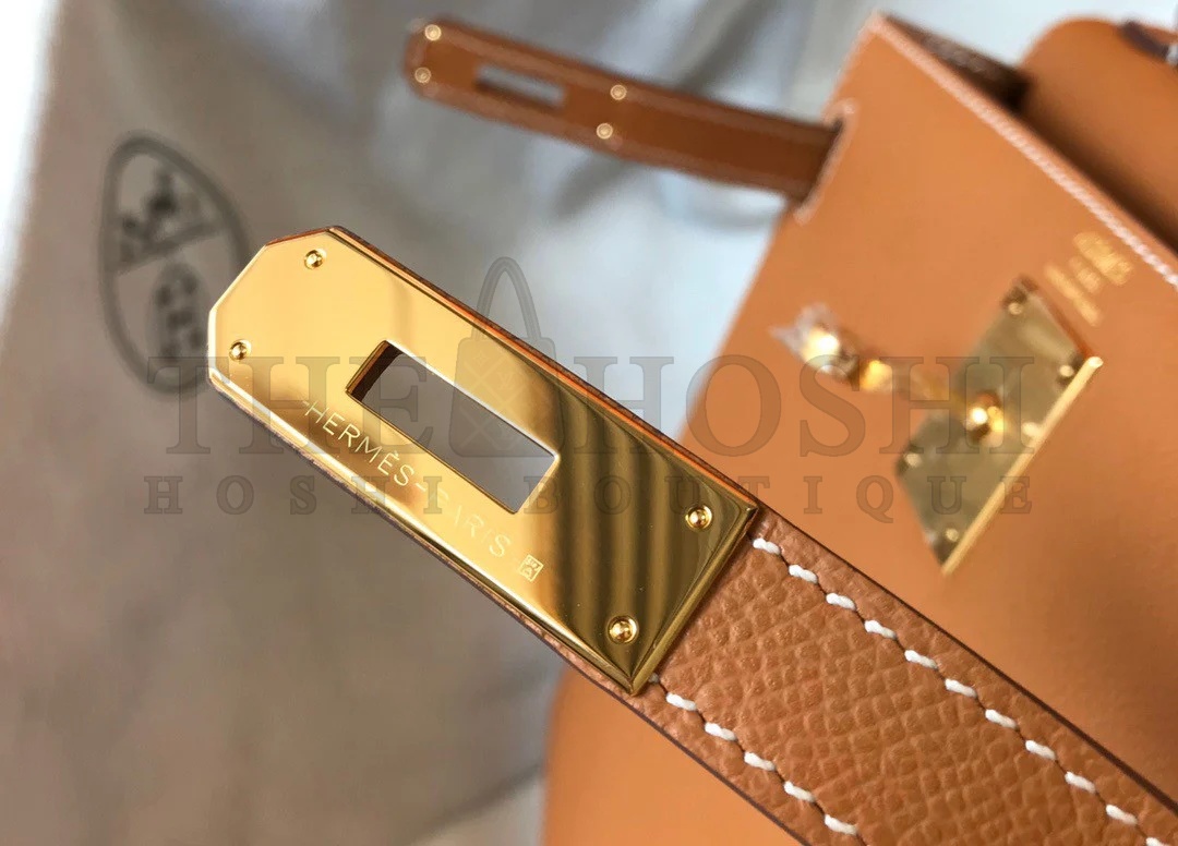 H**me5 Kelly 25cm Sellier Bag in Gold Epsom Calfskin GHW Master Quality