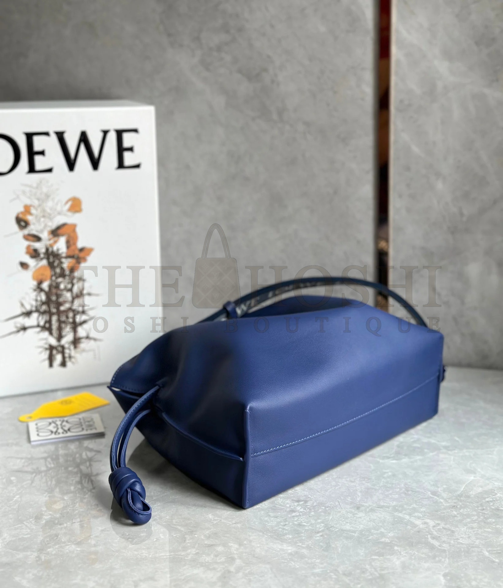 L0ew* Flamenco Clutch Bag In Dark Purple Leather Master Quality