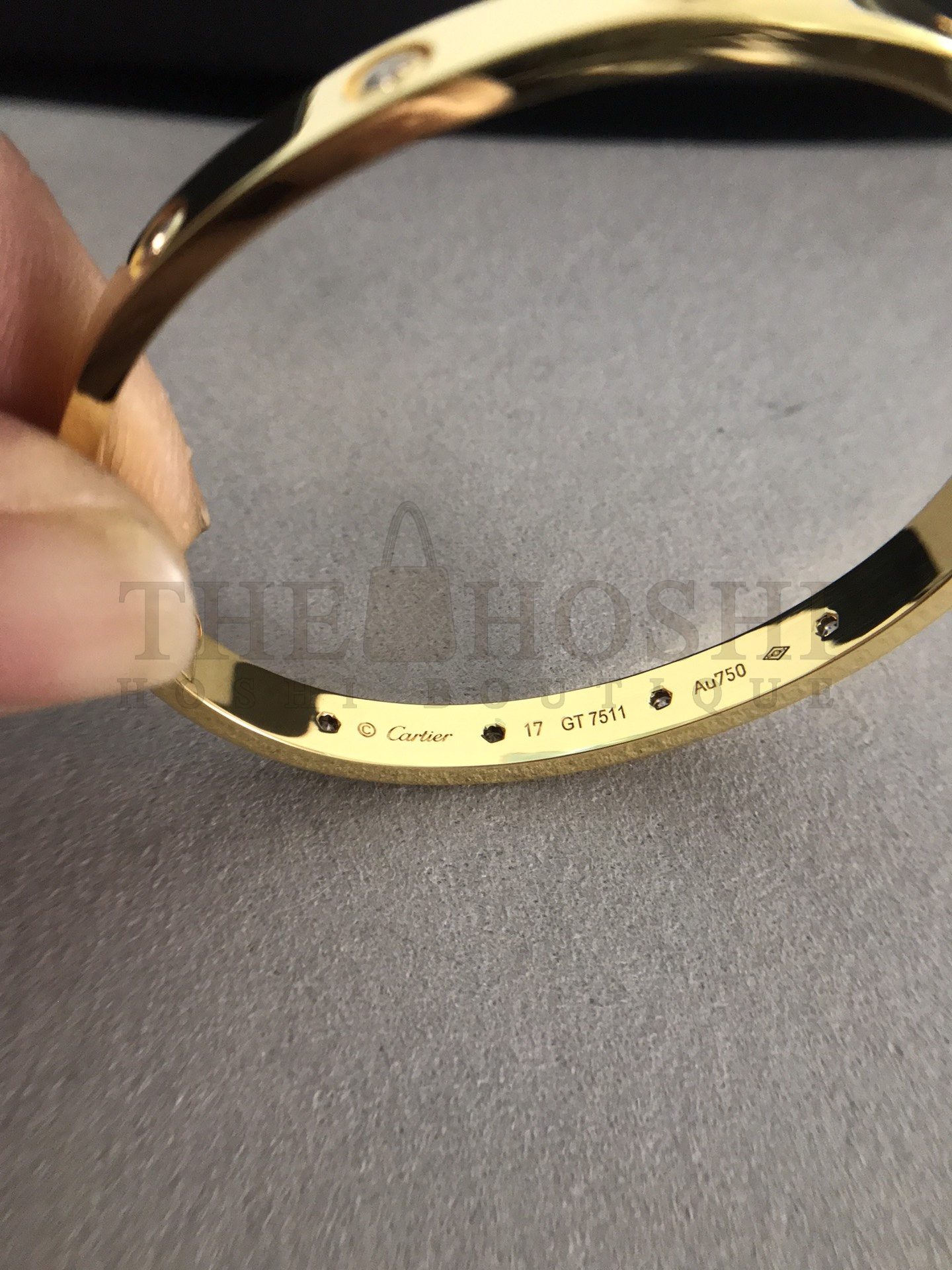 Ca*t1er Love Bracelet Dupe with Ten D1am0nds in Gold Master Quality