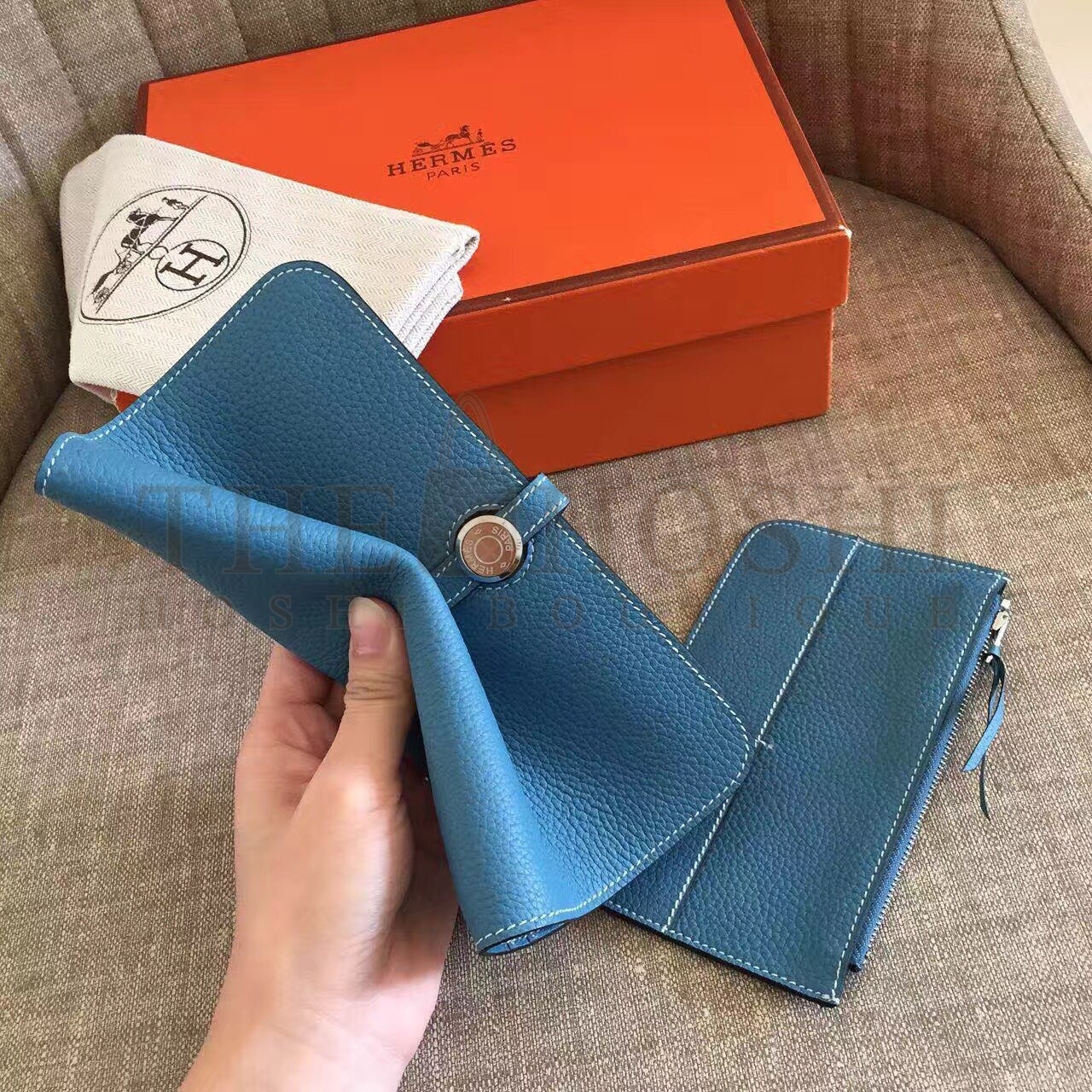 H**me5 Blue Jean Dogon Duo Combined Wallet Master Quality