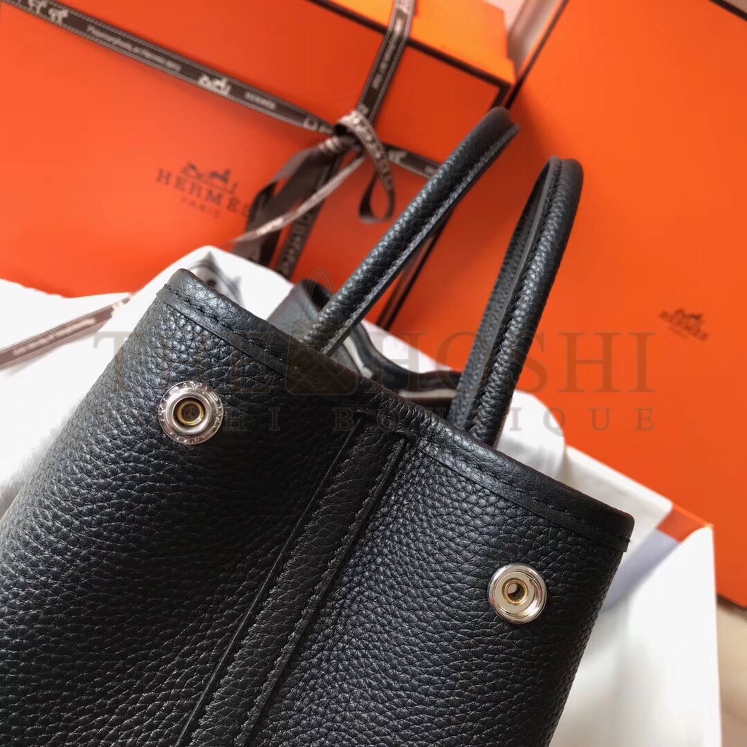H**me5 Black Clemence Garden Party 30cm Handmade Bag Master Quality