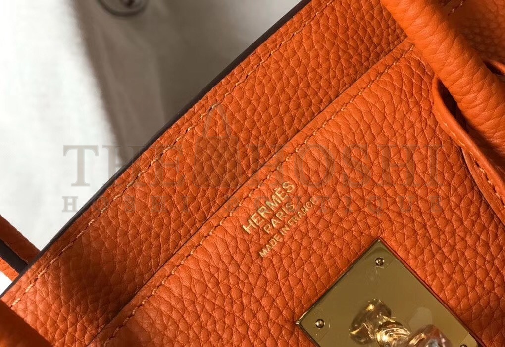 H**me5 Orange Clemence Birkin 35cm Bag Master Quality