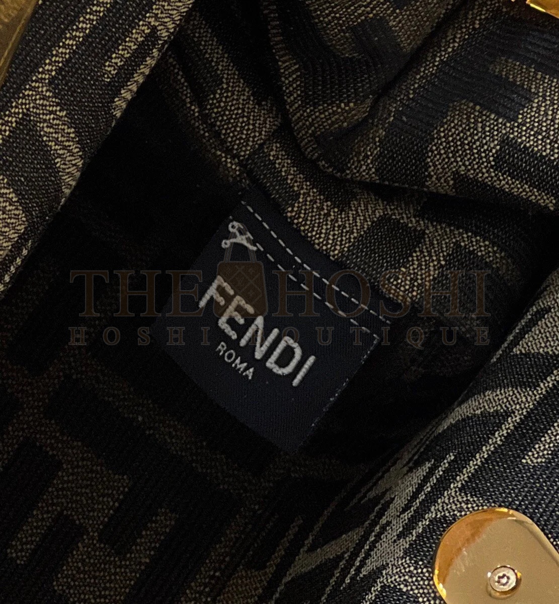 F**di First Small Bag In Gold Laminated Leather Master Quality