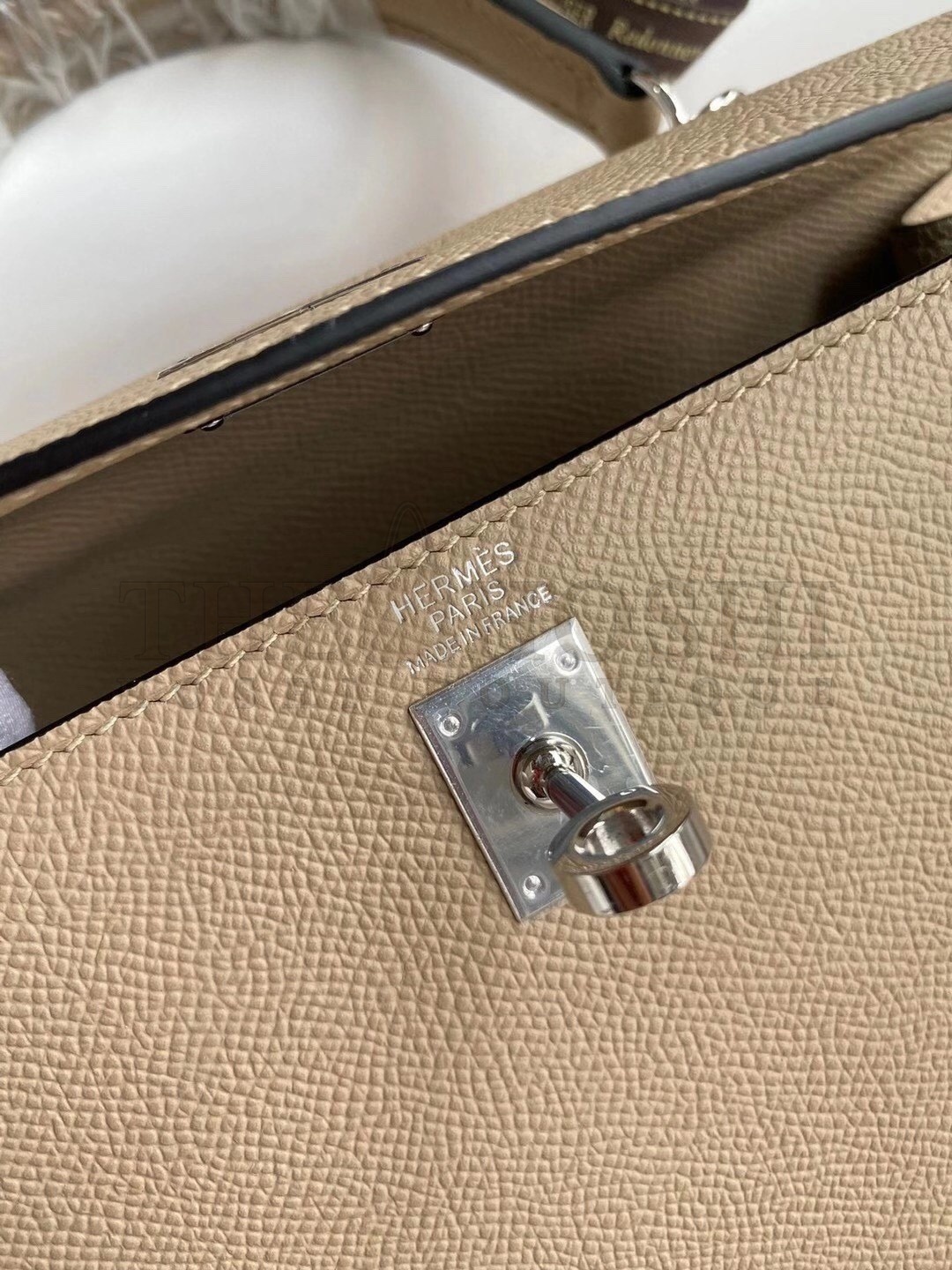 H**me5 Kelly Sellier 25 Handmade Bag In Trench Epsom Calfskin Master Quality