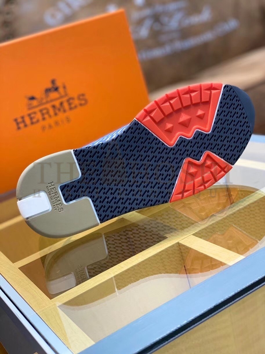 H**me5 Blue Addict Sneakers In Bicolor Knit Master Quality
