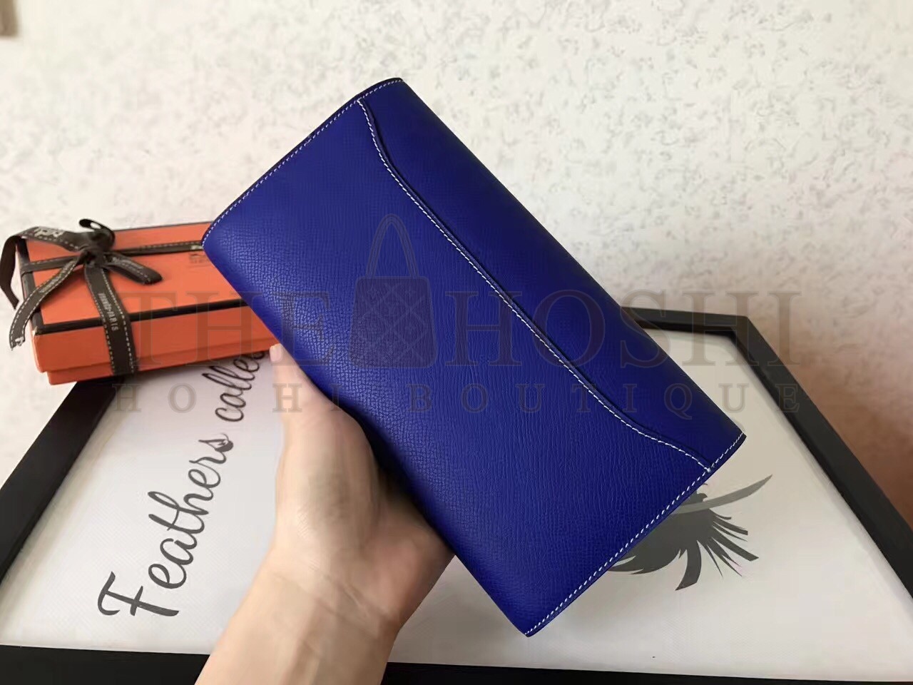 H**me5 Blue Electric Epsom Constance Long Wallet Master Quality
