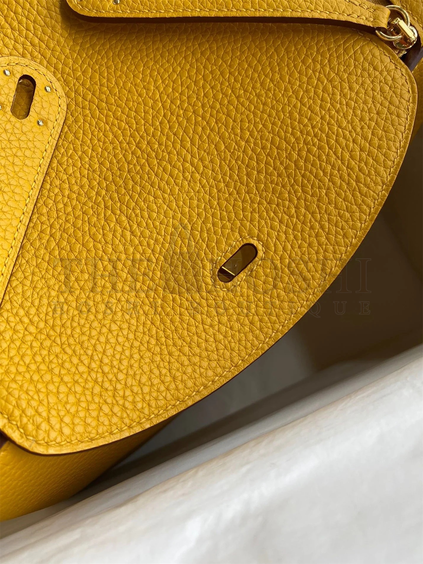 H**me5 Lindy 26 Handmade Bag In Jaune Ambre Clemence Leather Master Quality