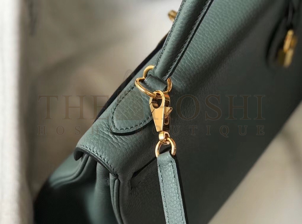 H**me5 Vert Amande Clemence Kelly 28cm Bag GHW Master Quality