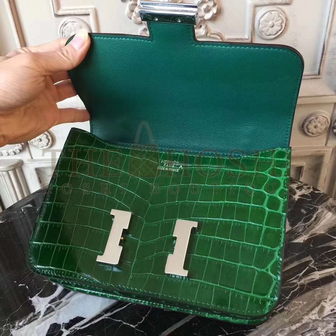 H**me5 Bamboo Constance MM 24cm Crocodile Bag Master Quality