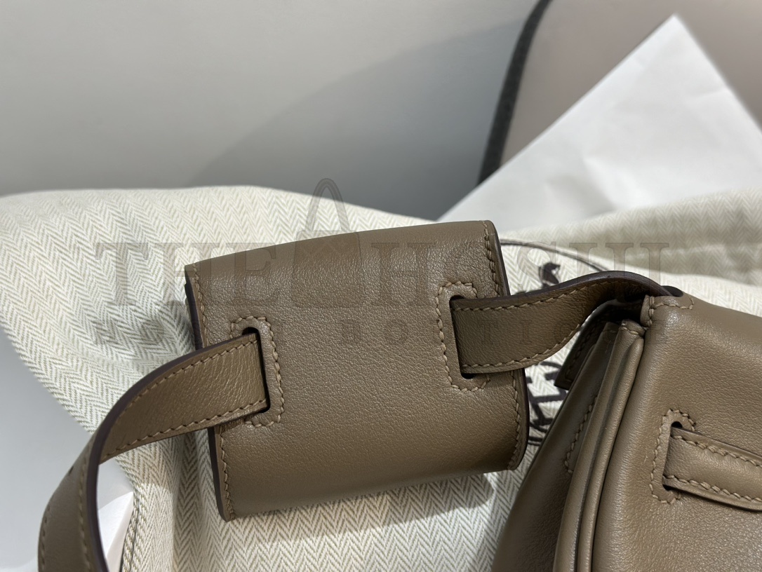 H**me5 Kelly Moove Bag Taupe Leather Detachable Strap 17 cm Master Quality
