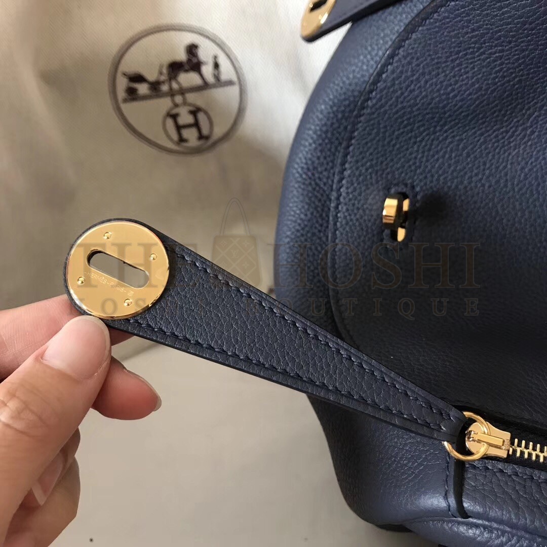 H**me5 Dark Blue Lindy 30cm Clemence Handmade Bag Master Quality