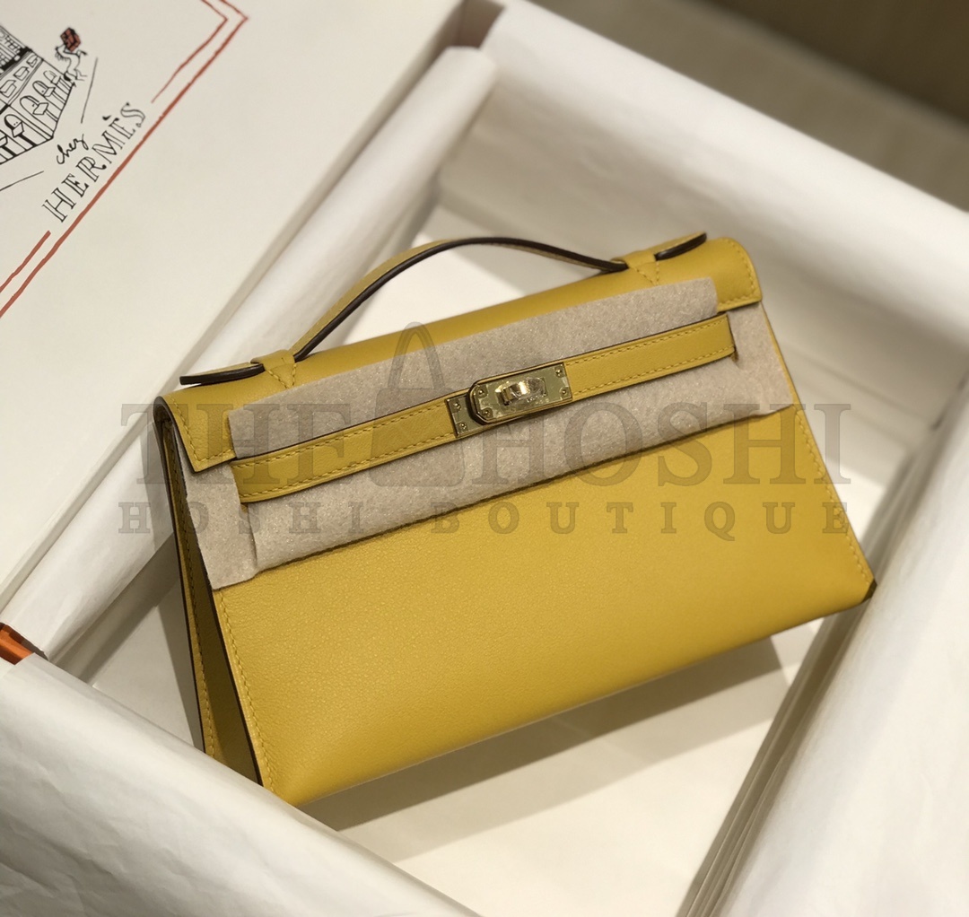 H**me5 Kelly Pochette Swift Bag Handmake 22x12x7cm Master Quality