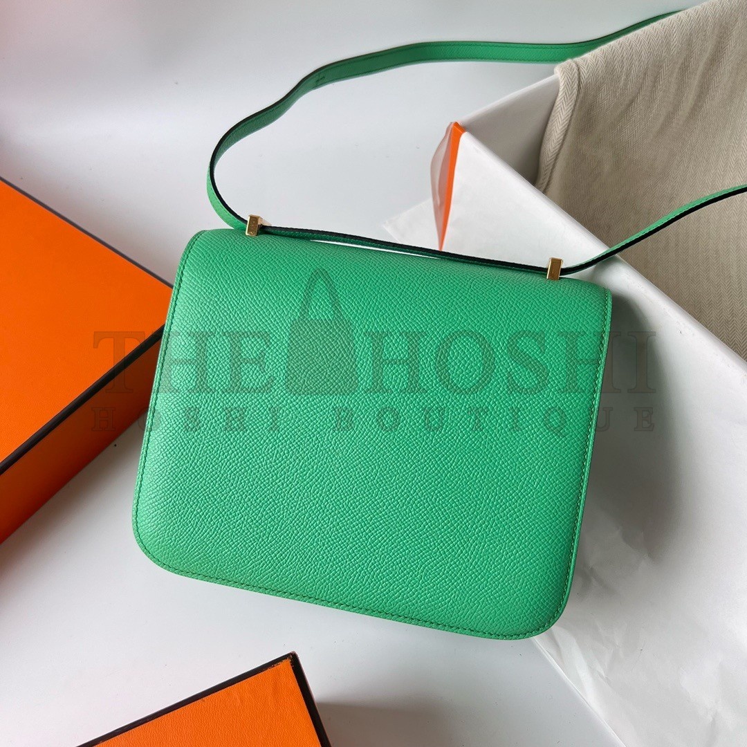 H**me5 Constance 18 Handmade Bag In Vert Comics Epsom Calfskin Master Quality