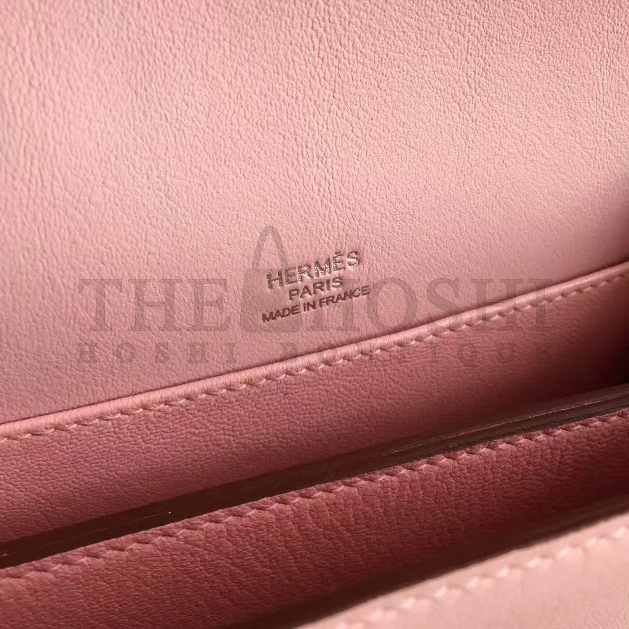 H**me5 Mini Sac Roulis Bag In Rose Dragee Swift Leather Master Quality
