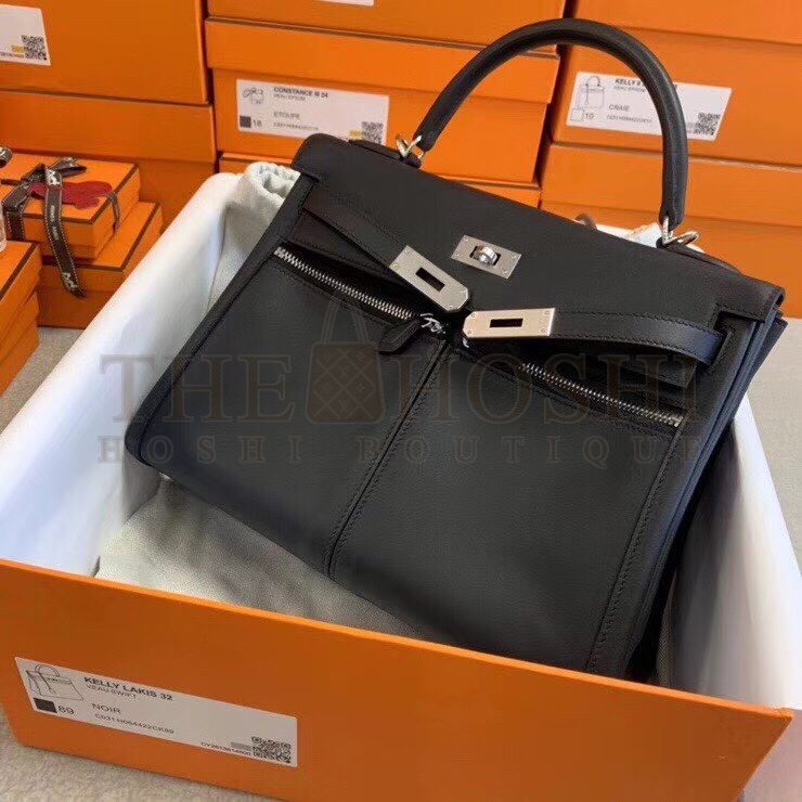 H**me5 Kelly Lakis  Swift Leather Bag Handmake Version Master Quality