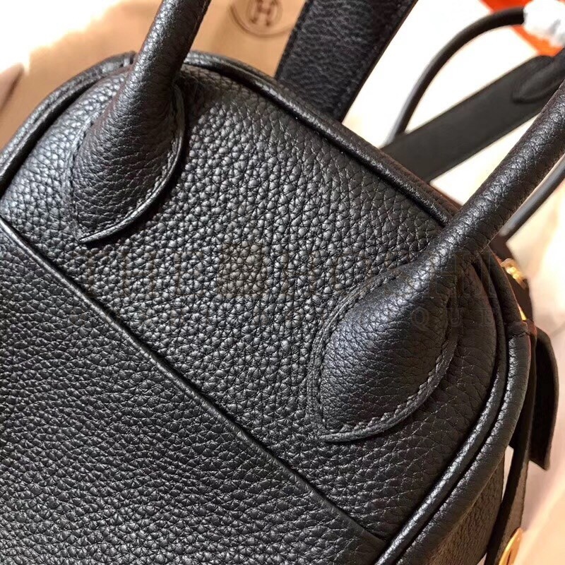 H**me5 Black Lindy 30cm Clemence Handmade Bag Master Quality