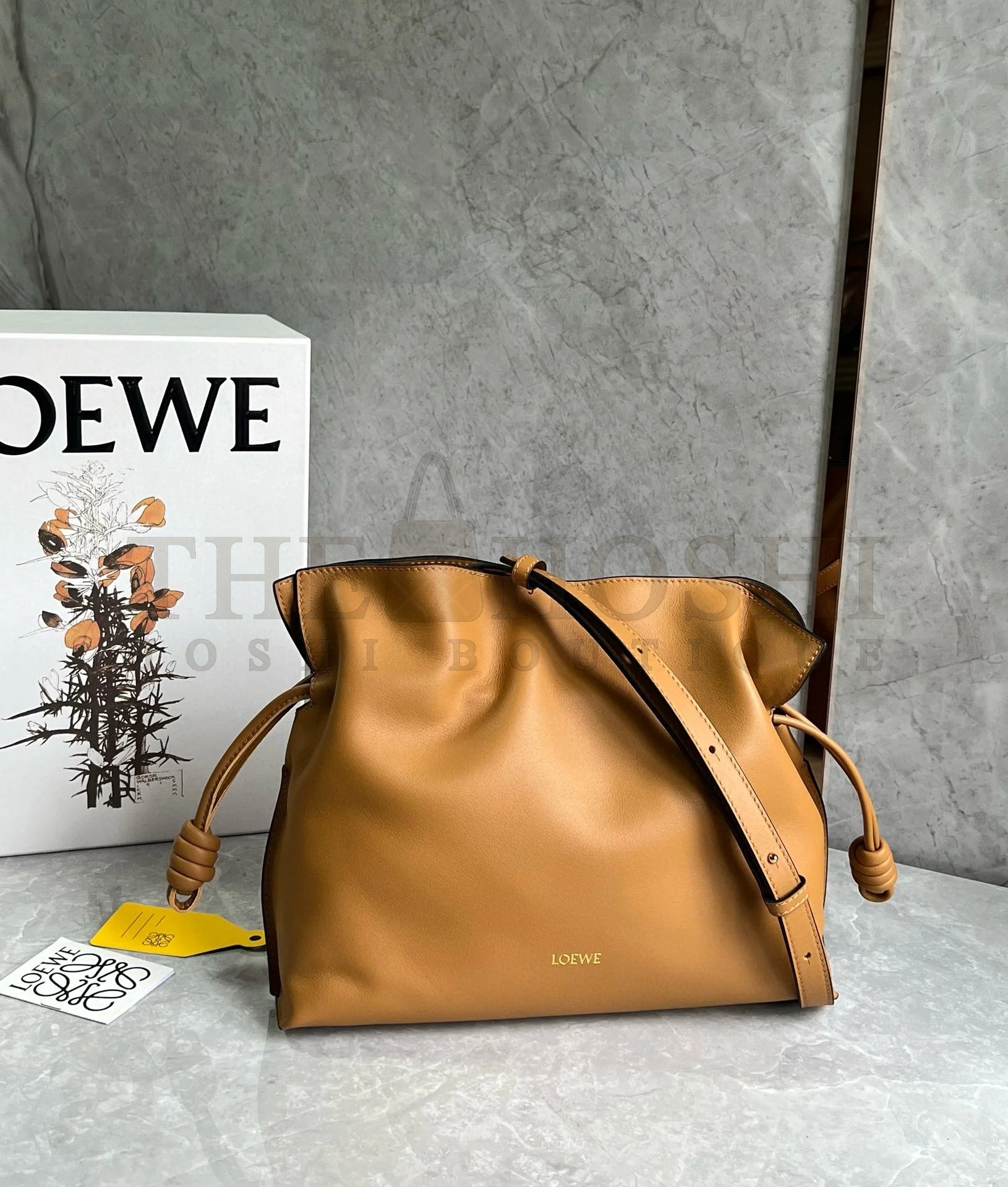 L0ew* Flamenco Clutch Bag in Warm Desert Nappa Calfskin Master Quality