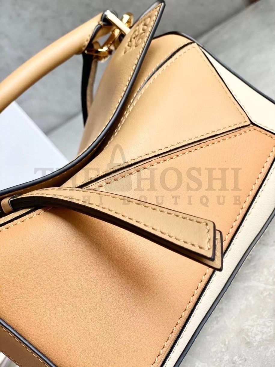 L0ew* Puzzle Mini Bag In Dune/Warm Desert Calfskin Master Quality