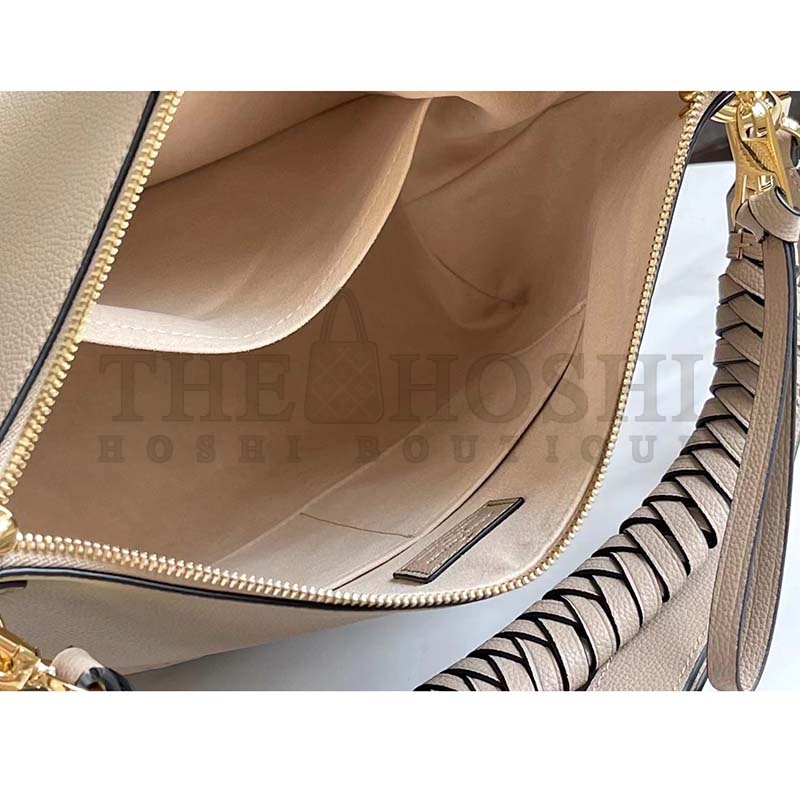 L0vis Vvtt0n LV Women Maida Hobo Handbag Tourterelle Gray Embossed Grained Cowhide Master Quality