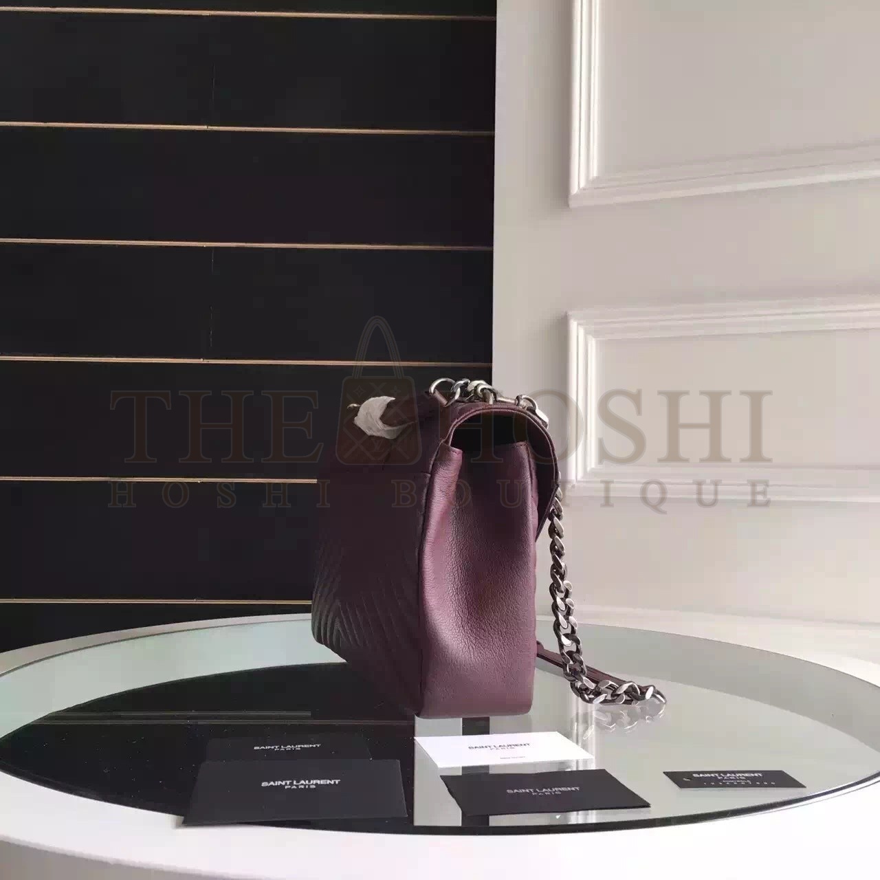 Sa1nt Lau*nt Large Bordeaux College Shoulder Bag Master Quality
