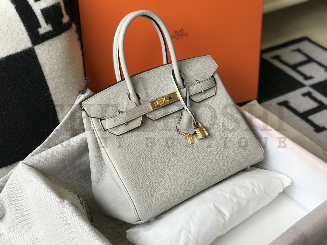 H**me5 Women Birkin 30 Bag in Epsom Leather with Gold Hardware-Maroon Master Quality