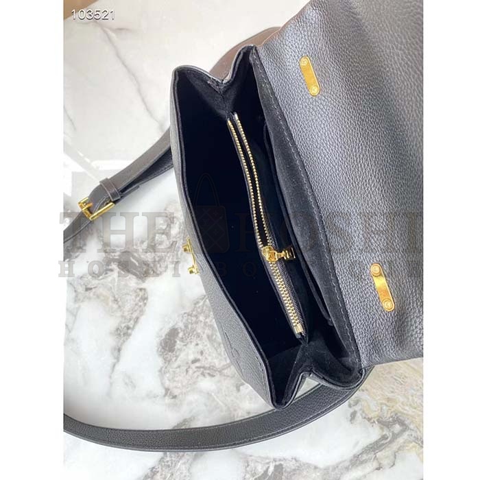 L0vis Vvtt0n LV Women Madeleine BB Handbag Black Monogram Empreinte Grained Cowhide Master Quality