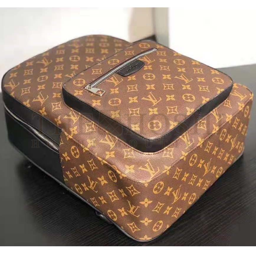 L0vis Vvtt0n LV Men Josh Backpack in Monogram Macassar-Brown Master Quality
