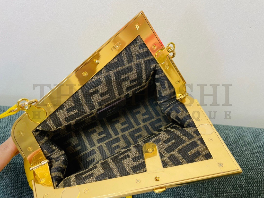 F**di First Small Bag In Yellow Nappa Leather Master Quality