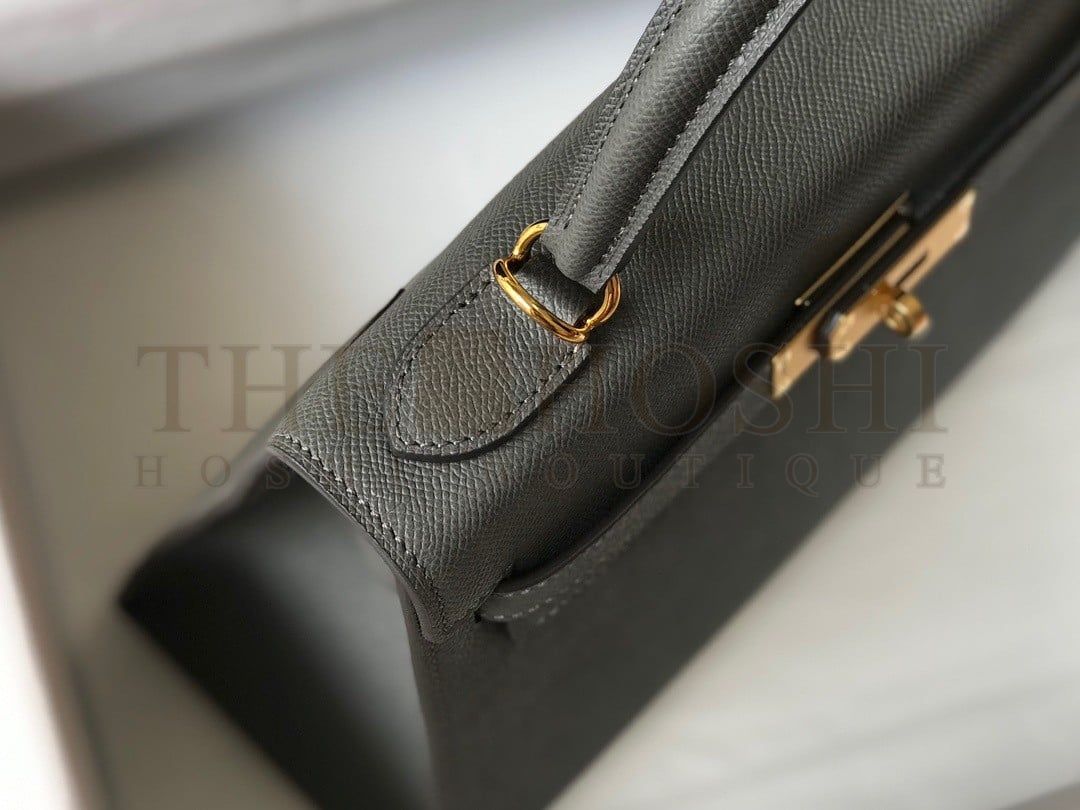 H**me5 Kelly 28cm Sellier Bag in Ardoise Epsom Calfskin GHW Master Quality