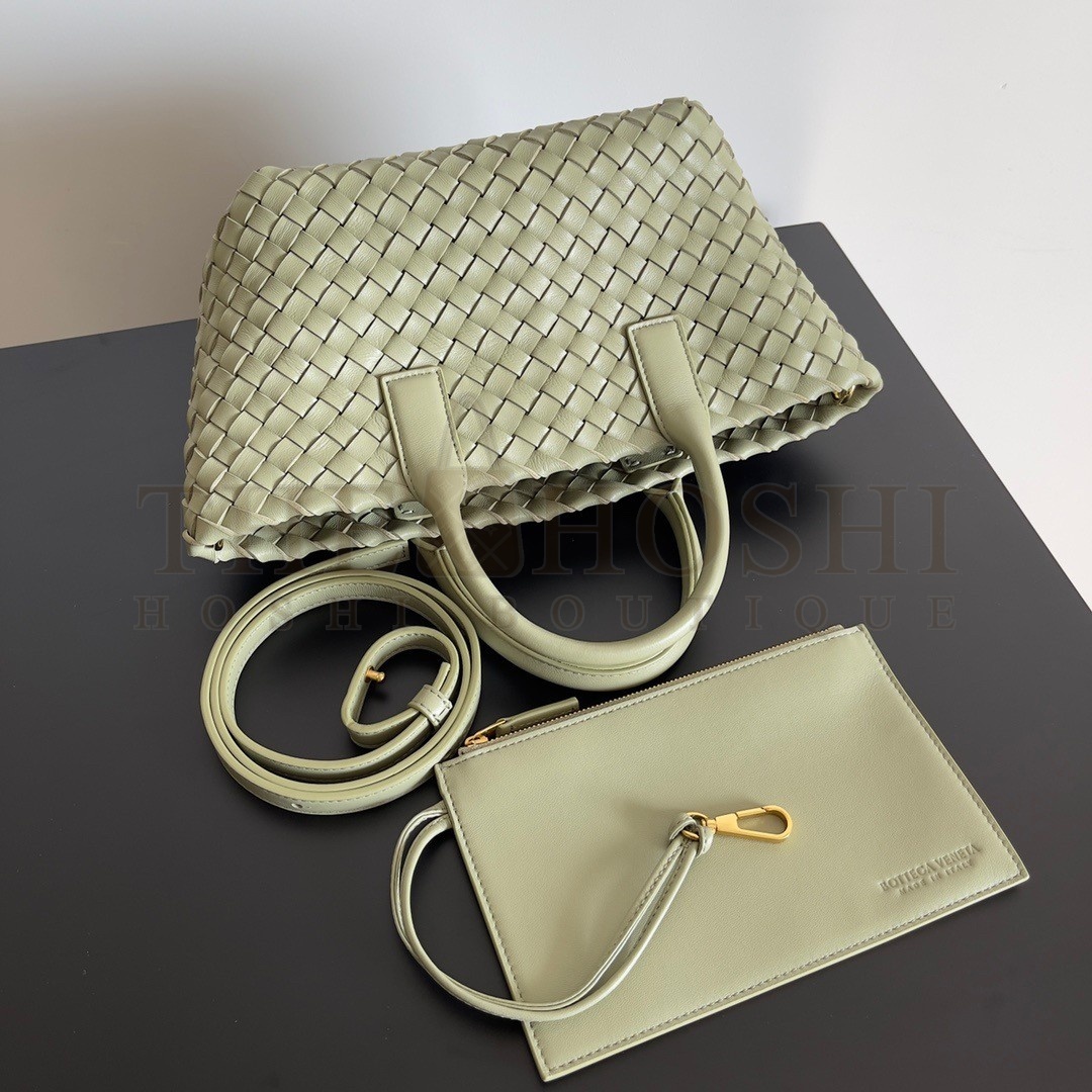 B0tt*ga Ven*ta Cabat Mini Bag In Travertine Intrecciato Lambskin Master Quality