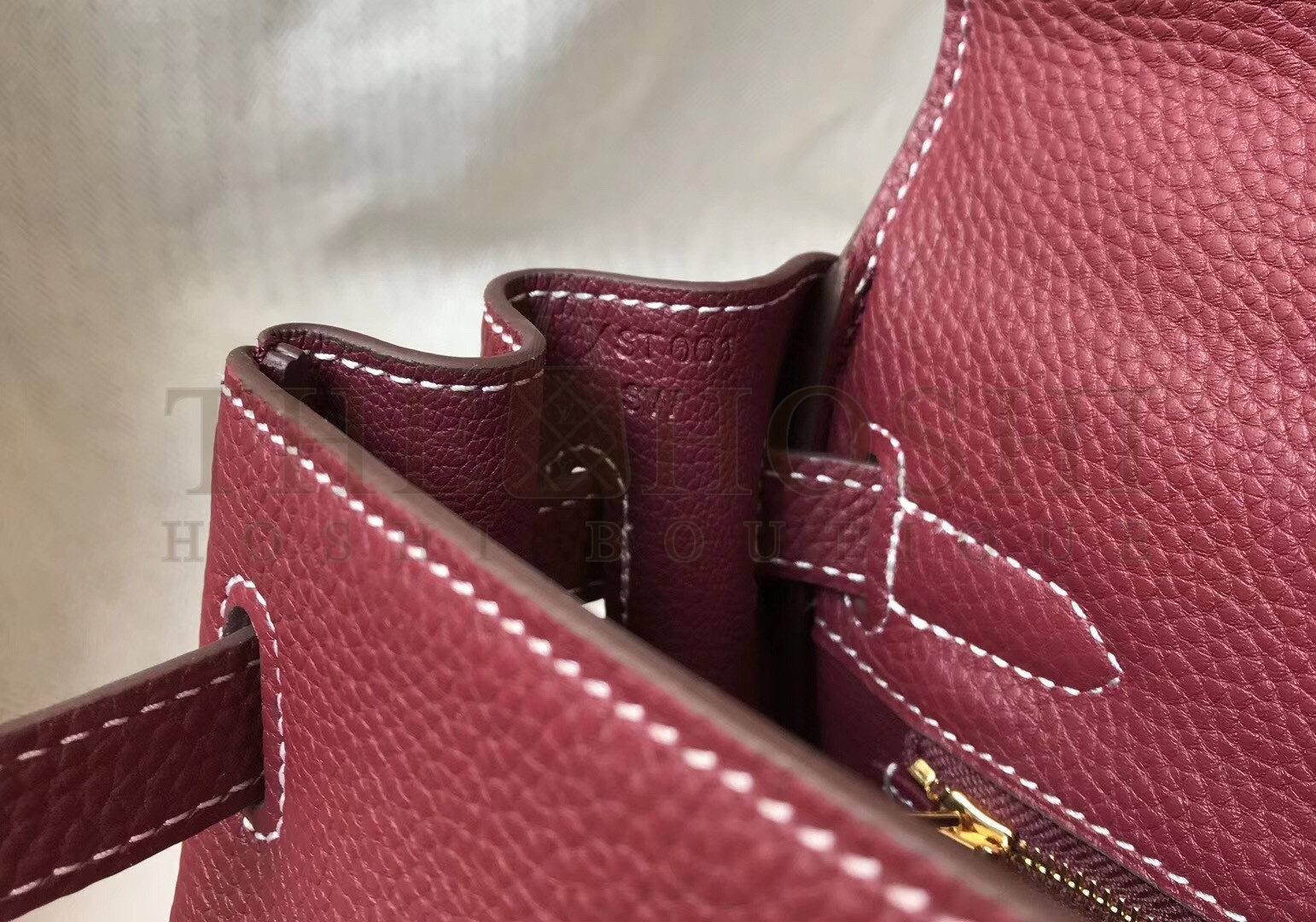 H**me5 Bordeaux Clemence Kelly 28cm Bag Master Quality