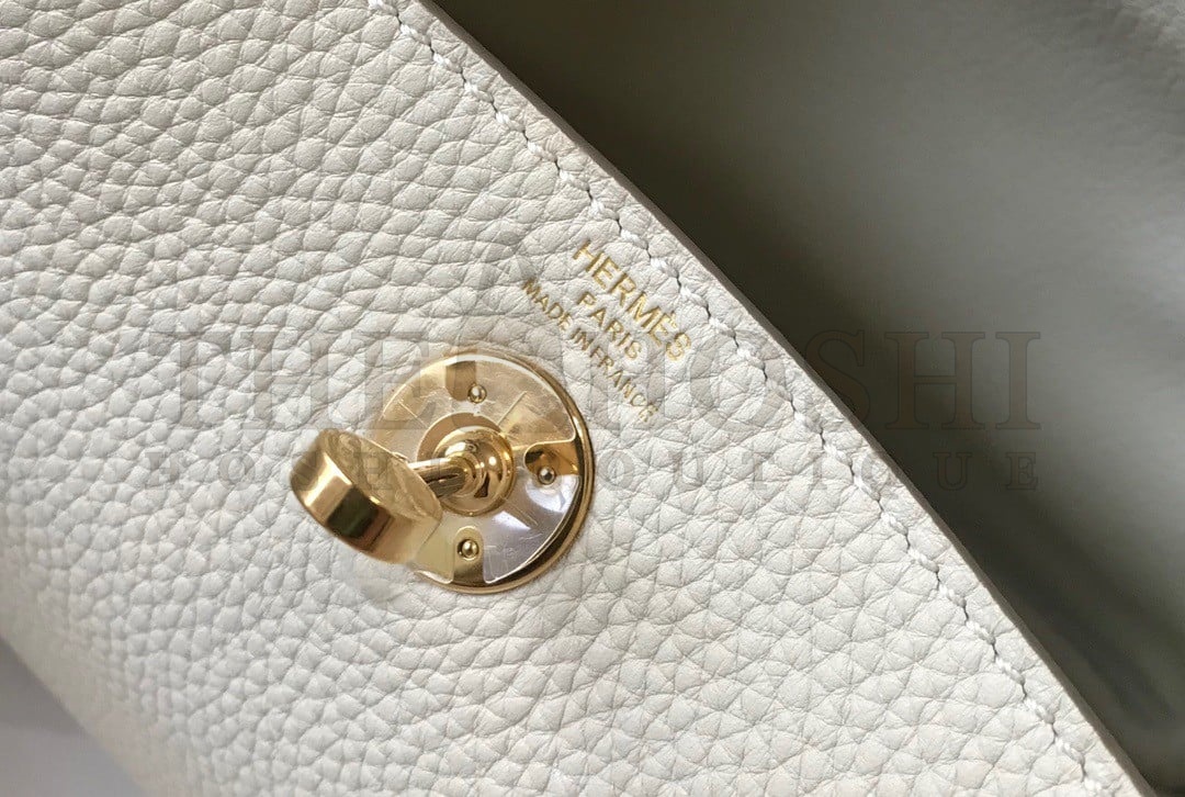 H**me5 Lindy Mini Bag In Craie Clemence Leather GHW Master Quality