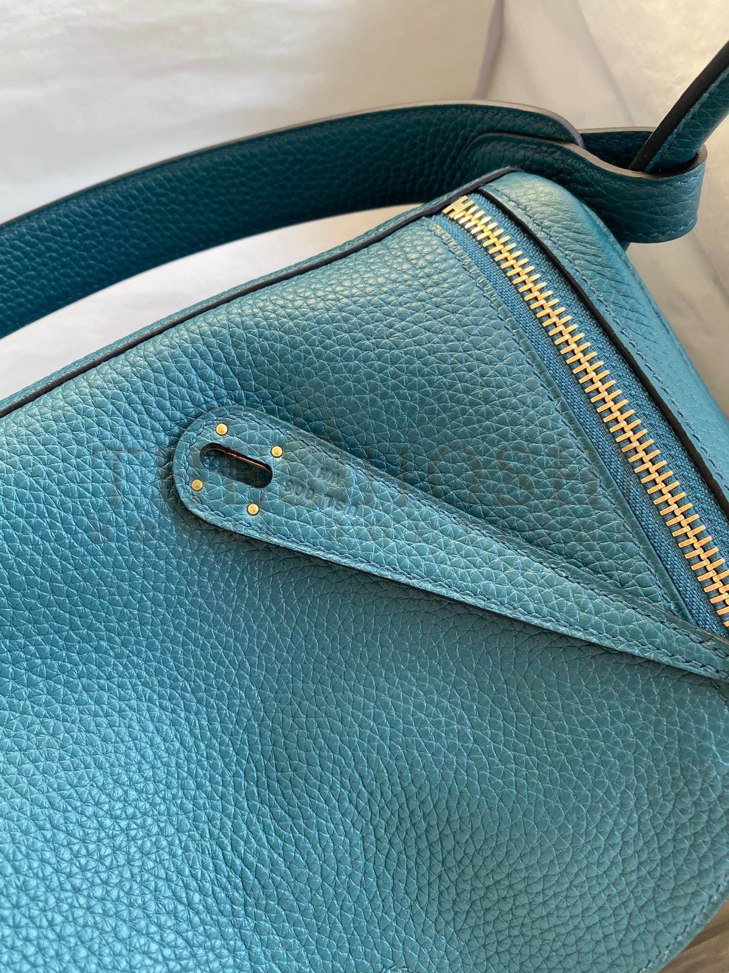 H**me5 Lindy 30 Handmade Bag In Vert Bosphore Clemence Leather Master Quality