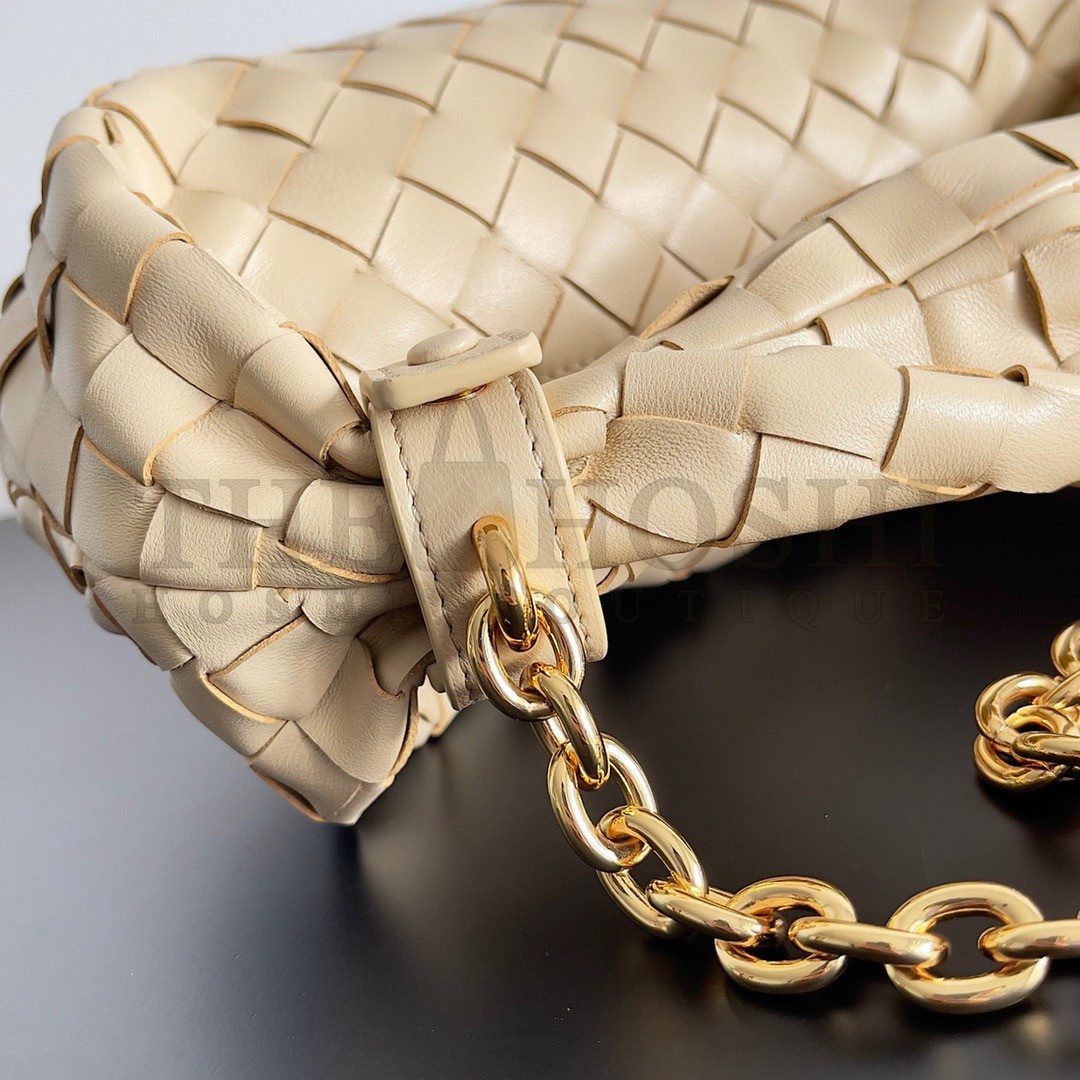 B0tt*ga Ven*ta Mini Jodie Chain Bag In Porridge Intrecciato Lambskin Master Quality