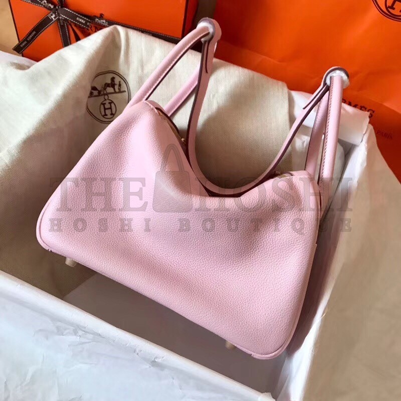 H**me5 Rose Dragee Lindy 26cm Clemence Handmade Bag Master Quality