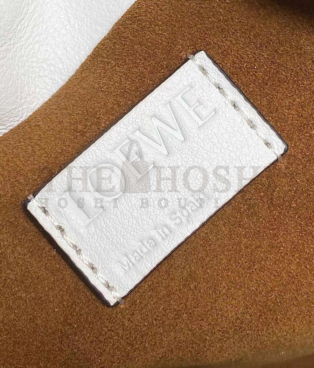 L0ew* Flamenco Mini Clutch In White Nappa Leather Master Quality