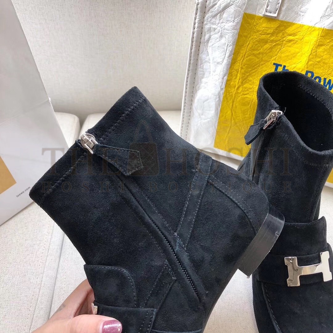 H**me5 Black Saint Honore Ankle Boots Master Quality