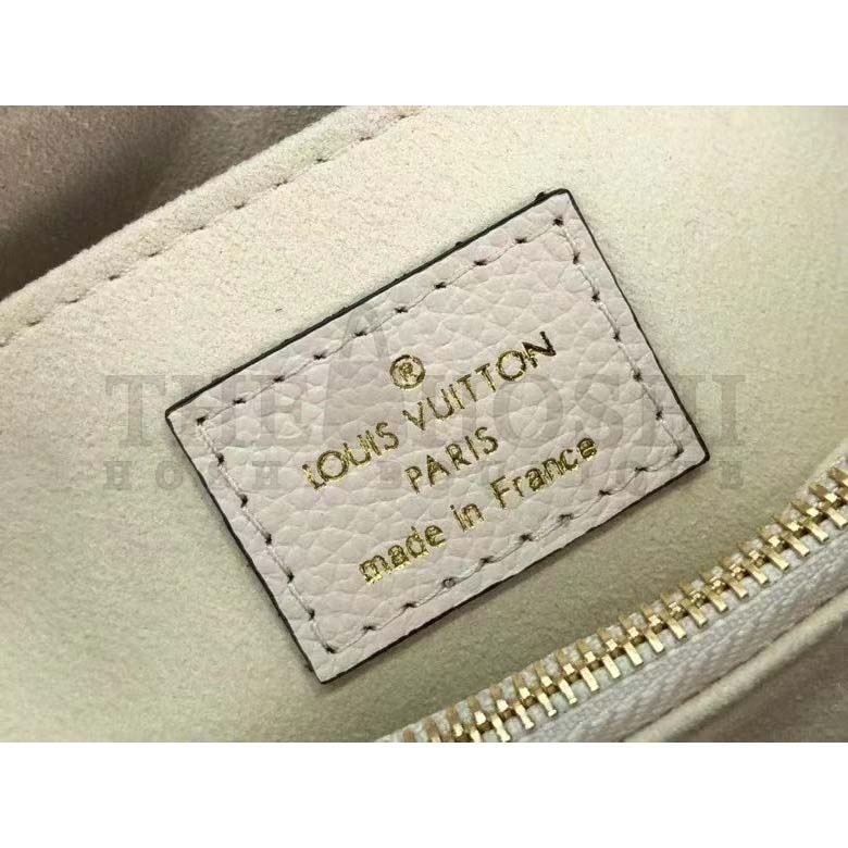 L0vis Vvtt0n LV Women Madeleine BB Handbag Crème Beige Embossed Grained Cowhide Master Quality