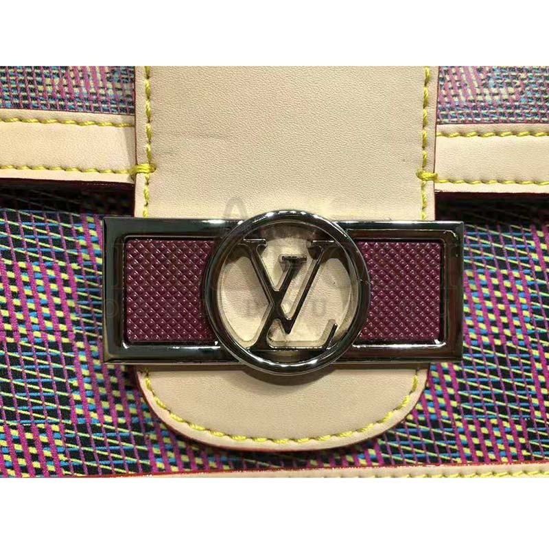 L0vis Vvtt0n LV Women Dauphine MM Handbag in Monogram Canvas-Pink Master Quality