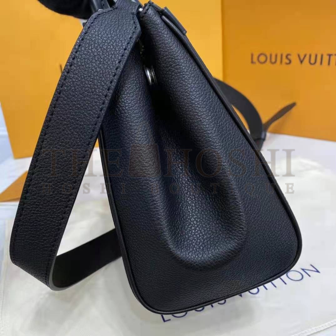L0vis Vvtt0n LV Women Grenelle Tote MM Bag Black Epi Grained Cowhide Leather Master Quality